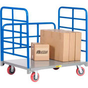 Little Giant® Double End Rack Platform Truck with Side Rack DRB-3048-6PY - 30 x 48