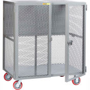 Little Giant Mobile Tool Security Cabinet SCN-2460-6PY-PB - 60" x 24", Pegboard Panel