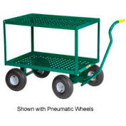 Little Giant® 2 Shelf Nursery Wagon Truck 2LDWP-2436-10-G - 24 x 36 - 10" Rubber Wheels