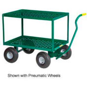 Little Giant® 2 Shelf Nursery Wagon Truck 2LDWP-2436-8S-G - 24 x 36 - 8" Rubber Wheels