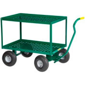 Petit Géant® 2 étagère Nursery Wagon Truck 2LDWP-2448-10PG - 24 x 48 - 10 « Roues pneumatiques