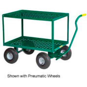 Little Giant® 2 Shelf Nursery Wagon Truck 2LDWP-2448-8S-G - 24 x 48 - 8" Rubber Wheels