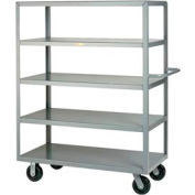 Petit camion géant® avec 5 étagères, 3600 lb. Capacité, 48"L x 30"L x 63"H, Gris