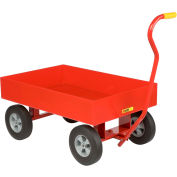 Giant® petite pépinière Wagon Truck LDW-2436-X6-10 - tablier en acier - 6" côtés - 10 x 2,75 caoutchouc