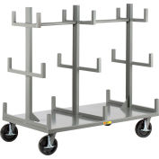 Little Giant® Heavy-Duty Bar & Pipe Truck w/ 4 Swivel Casters, 5000 lb. Cap., 36"L x 72"W, Gray