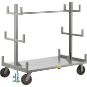 Petit camion portatif et® camion à tuyaux géant, 5000 lb Capacité, 48"L x 30"L x 59"H, Gris