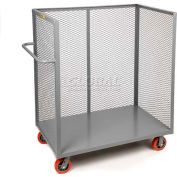 Petit Giant® 3 faces en vrac camion CA-3060-8PPY Mesh côtés 8 30 x 60 x 2 roues en polyuréthane