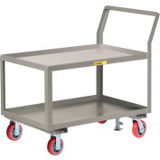 Petit chariot utilitaire géant® avec étagères à lèvres et serrure de plancher, 3600 lb. Capacité, 48"L x 24"W