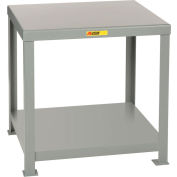 Table de machine robuste Little Giant® avec tablette inférieure, 36 po L x 30 po P x 36 po H, gris