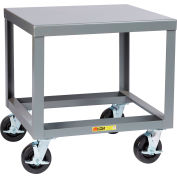 Table de machine robuste Little Giant® avec base ouverte, 36 po L x 30 po P x 36 po H, gris