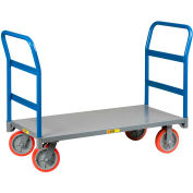 Little Giant® Double Handle Platform Truck NBB-3072-8PY-2H - 72 x 30 3600 Lb. Cap.