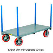 Little Giant® Pipe Stake Truck NBP-3072-8MRBK, 30 x 72, Mold-on Rubber Wheels