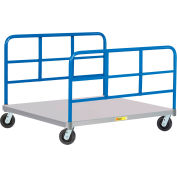 Little Giant® Pallet Dolly with Double End Racks PDS-48-6PH-2H - 48 x 48 Solid Deck