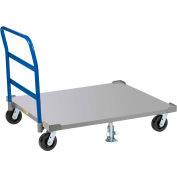 Little Giant® Pallet Dolly avec poignée PDSH42-6PH2FLLR - 42 x 48 Solid Deck - Écluses de plancher