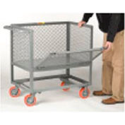 Giant® peu soulevée plate-forme camion RPDX-3048-6PY Drop-Gate élargi côtés en métal, 30 x 48