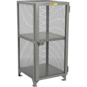 Little Giant® Welded Ventilated Compact Storage Locker, 24"Wx24"Dx52"H, Gray, Assembled