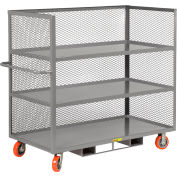 Petit chariot élévateur géant® avec 3 tablettes, 3600 lb Cap., 53-1/2"L x 24 » L x 58-1/2"H, Gris