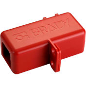 Brady® 150820 BatteryBlock Cable Lockout - Small, ABS Plastic, Red, 1/4' Cable Length