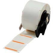 Brady® M61-19-494-OR B-494 Color Polyester Labels 1"H x 1"W Orange/White, 250/Roll