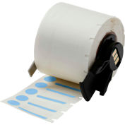 Brady® M61-98-494-BL B-494 Color Polyester Labels 0.375"H x 1"W Blue/White, 500/Roll