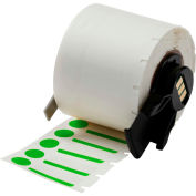 Brady® M61-98-494-GN B-494 Color Polyester Labels 0.375"H x 1"W Green/White, 500/Roll