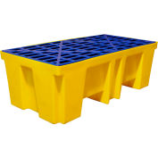 Brady® SC-DP2 2-Drum Spill Containment Pallet Platform 68.7 Gallon Capacity