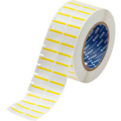 Brady® THT-152-494-YL B-494 Color Polyester Labels 0,375"H x 1"W White/Yellow, 3000/Roll