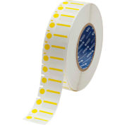 Brady® THT-250-494-YL B-494 Color Polyester Labels 0,5"H x 1"W White/Yellow, 3000/Roll