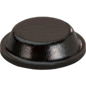 Non-Skid Rubber Feet - Cylindrical Flat Top - Black - 0.140" H x 0.500" W - BS01R - Pkg of 5000