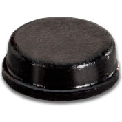 Non-Skid Rubber Feet - Cylindrical Flat Top - Black - 0.125" H x 0.375" W - BS34 - Pkg of 6000