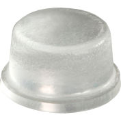 Non-Skid Rubber Feet - Cylindrical Flat Top - Clear - 0.190" H x 0.375" W - BS35 - Pkg of 5000