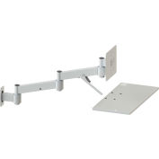 Built Systems Monitor & Keyboard Arm, White