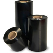 Zebra 5555 Wax & Resin Ribbons, 4-5/16"W x 1476'L, 1" Core, Black, 6 Rolls/Case