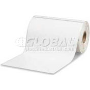 Zebra Perforated Paper Labels, 4"W x 6"L, 3" Core, 8"OD, 4/Pack