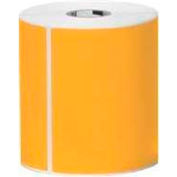 Zebra Z Perform Perforated & Coated PMS Labels, 4"W x 6"L, 1" Core, Orange, 6/Pack
