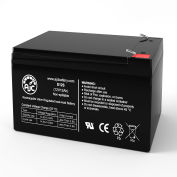 AJC® Potter Electric BT-120 Alarm Replacement Battery 12Ah, 12V, F2