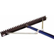 36" Sharp Tooth Lute Rake, 6' Snap Handle