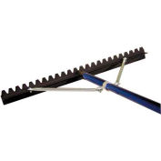 36" Aluminum Asphalt Lute Rake, 6' Aluminum Handle