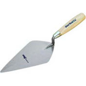 10"L X 4 1/2" W Pro Carbon Steel Narrow London Masonry Trowel, Wood Handle