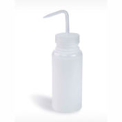 Bel-Art LDPE Wash Bottles 116200500, 500ml, Natural Cap, Wide Mouth, 6/PK