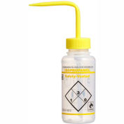 Bel-Art LDPE flacons 116430224, 250ml, Label de l’Isopropanol, jaune PAC, bouche large, 3/PK