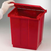 Bel-Art Biohazard Disposal Can with Lift-Up Cover 131970000, Fits 19" x 23" Bags, Red, 1/PK