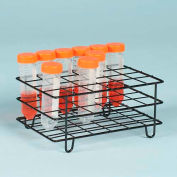 Bel-Art Poxygrid® 50ml Centrifuge Tube Rack 198580001, For 25-30mm Tubes, 24 Places, Black 1/PK