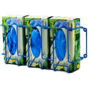 Bel-Art F24739-0003 Poxygrid Steel Triple Box Glove Dispenser Rack, 17-1/2" x 4-1/4" x 8-1/4"