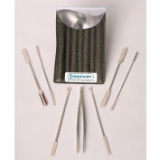 Bel-Art F36705-0000 7 pièces inox Micro cuillère et spatule pesant ensemble