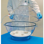 Bel-Art F42029-0000 Techni-Dome® Polycarbonate Vacuum Desiccator (1 Gas Port), 2.3 Cu. Ft.