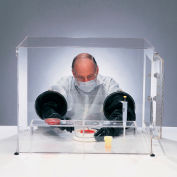 Bel-Art H50026-0000 sidENTRY Glove Box, Acrylic, 30"L x 24"W x 24"H