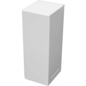 Baseboarders® Basic Series Steel Easy Slip-on Baseboard Heater Cover Right Side Endcap, White