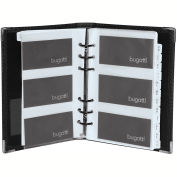 Bugatti BCC97355 Synthetic Leather Business Card Case, Black