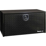 Boîte de camion de soubassement en acier acheteurs W / Diamond Tread porte en aluminium - noir 18 x 18 x 30 - 1702503